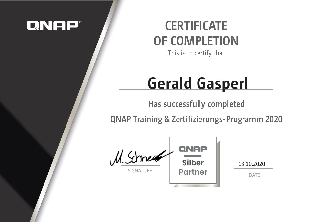 QNAP Training & Zertifizierungs-Programm 2020